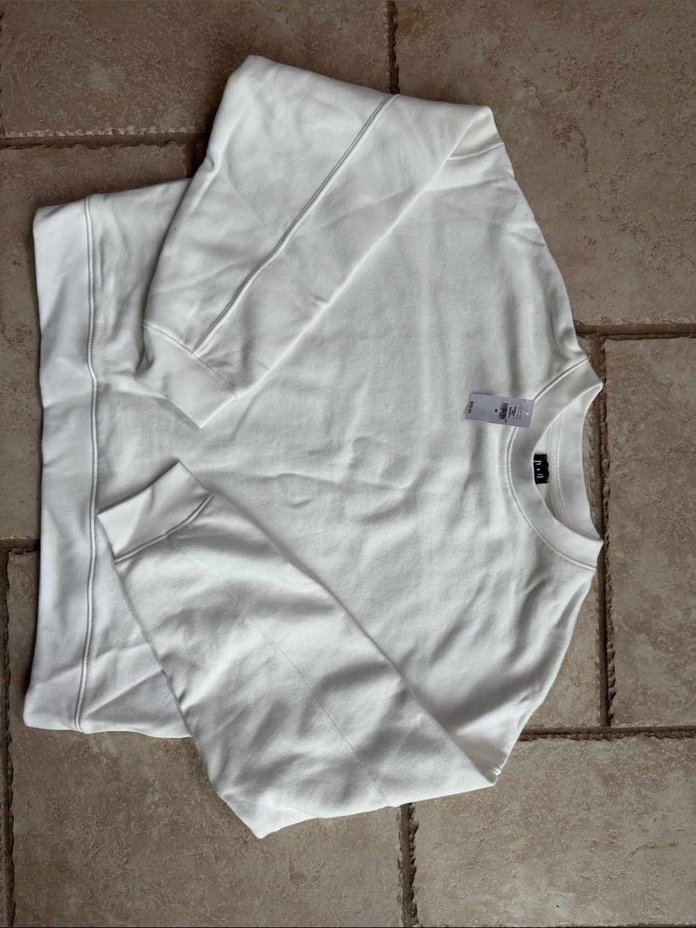 GAP White Crewneck Sweatshirt